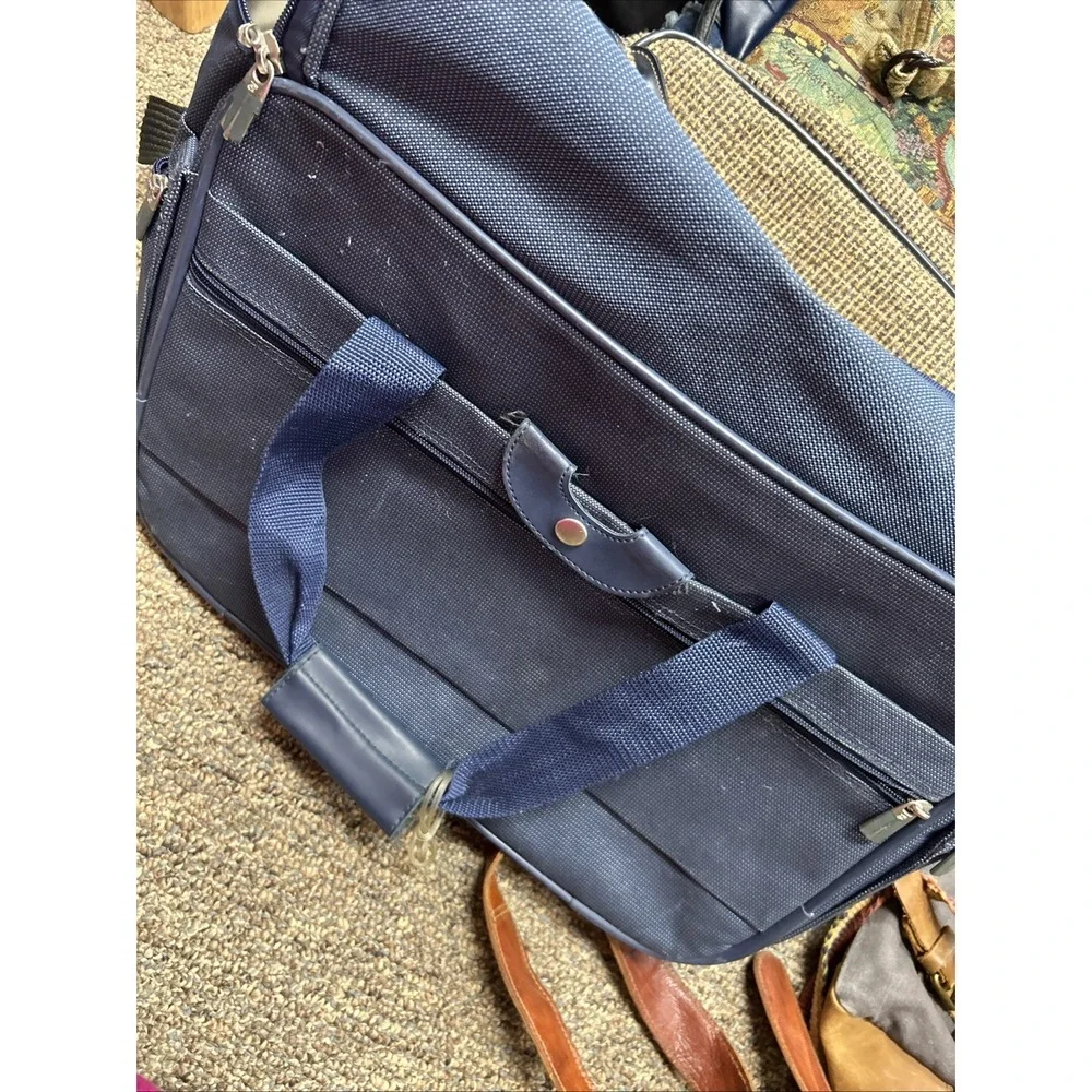 American Tourister Travel Tote Small Carry-On Shoulder Duffle Bag Blue Mini